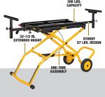 Miter Saw Stand With Wheels (DWX726), Yellow - Image 3