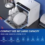 Portable Countertop Dishwasher with 5-Liter Built-In Water Tank and Air-Dry Function, 5 Washing Programs - Image 8